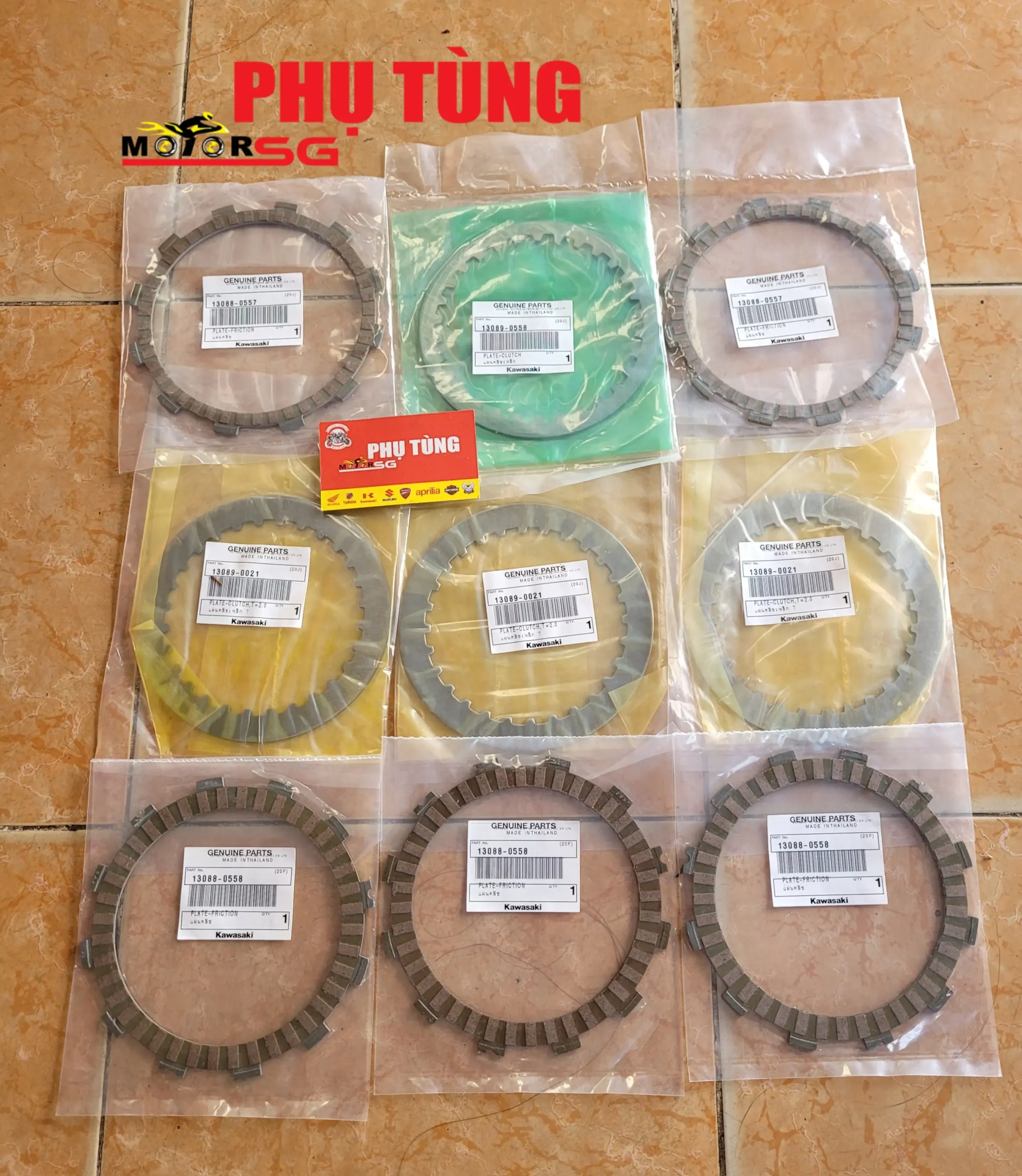 Bộ bố nồi 9 lá Kawasaki Ninja300, Z300