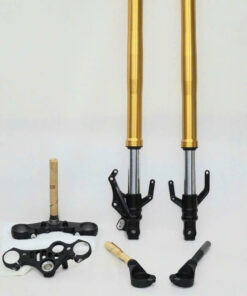 Bộ phuộc trước Yamaha R3-2020 có ghi đông và chảng 3 trên