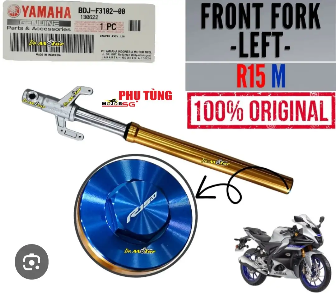 Phuộc trước phải Yamaha R15V4M (bạc)